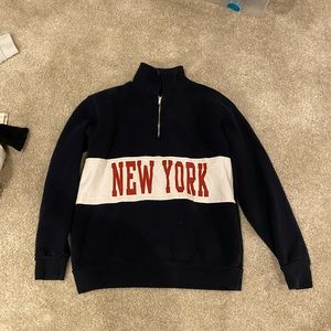 Brandy Melville New York 1/4 zip, one size